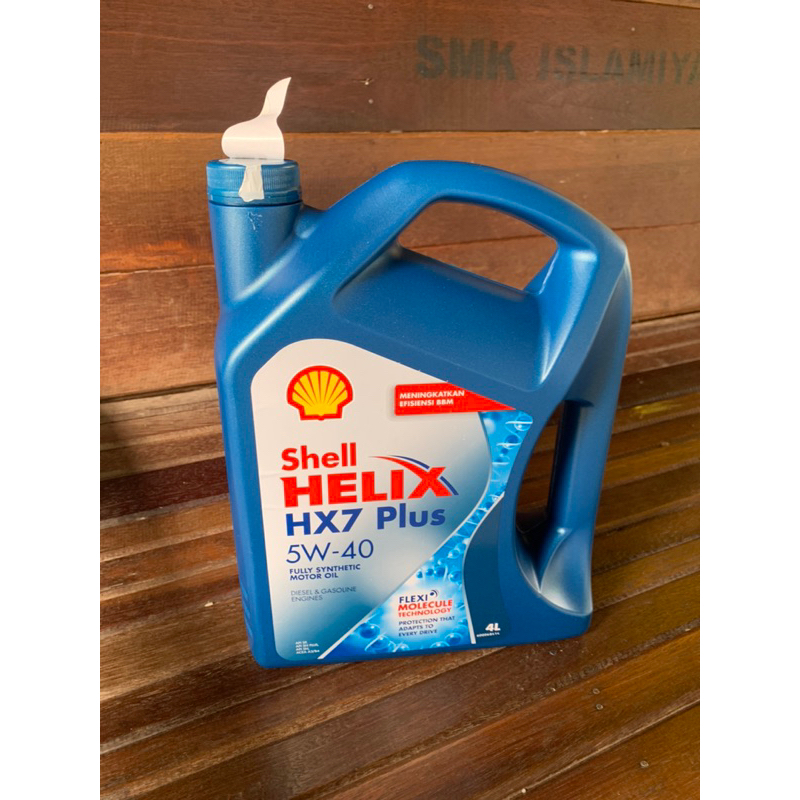 Original Oli Shell Helix HX7 Galon 4L