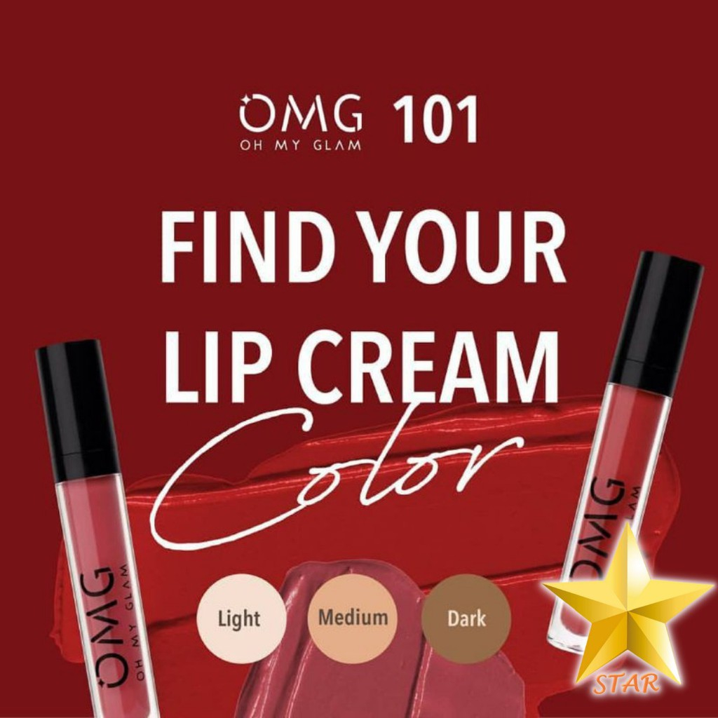 OMG Oh My Glam Matte Kiss Lip Cream 3.5g Lipstick Lipstik Lipcream