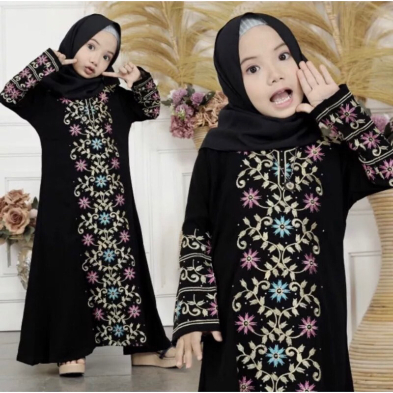 GAMIS SYARI ABAYA BORDIR 1301 COUPLE COD