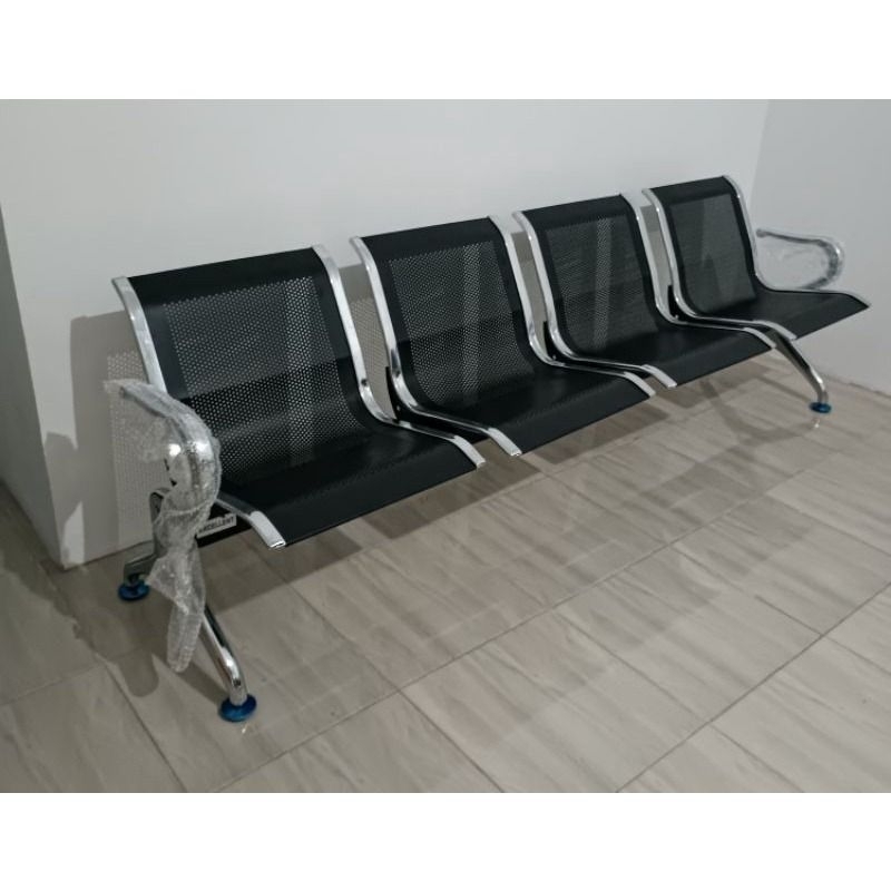 KURSI TUNGGU 4 Seat BANDARA RUMAH SAKIT KANTOR kursi besi