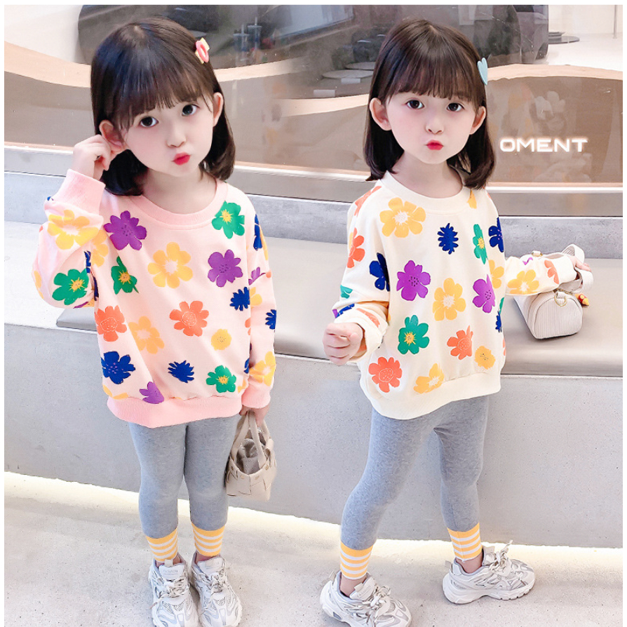 babyfit FLOWER SWEATER [3-8thn] baju anak perempuan lengan panjang nyl-0614 korean style blouse