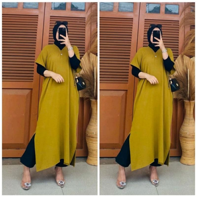 Long Dress Square Cringkle Airflow premium