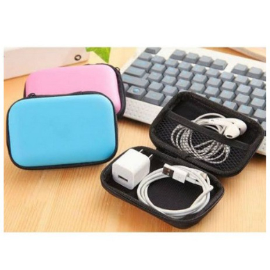 Dompet Case Earphone Charger Pouch Serbaguna