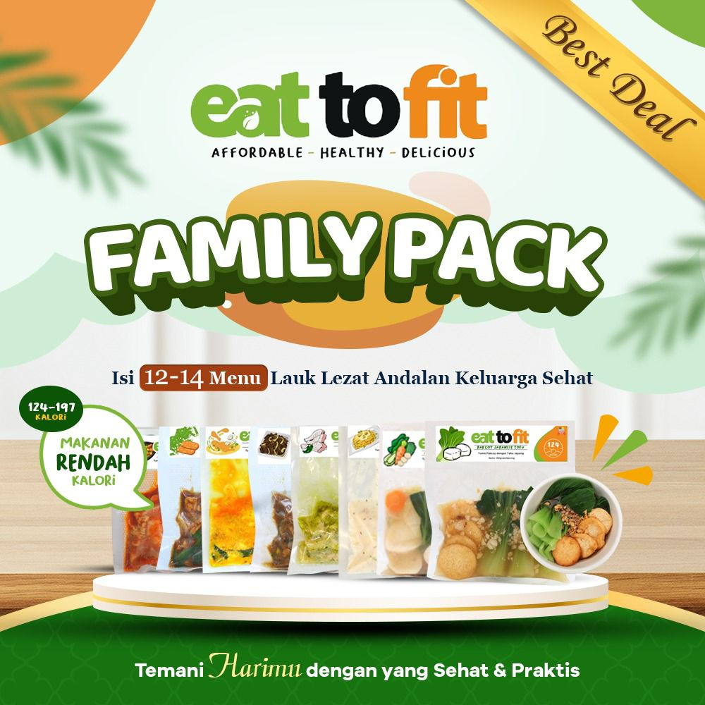 MAKANAN DIET EAT TO FIT PAKET KELUARGA SEHAT - FROZEN FOOD