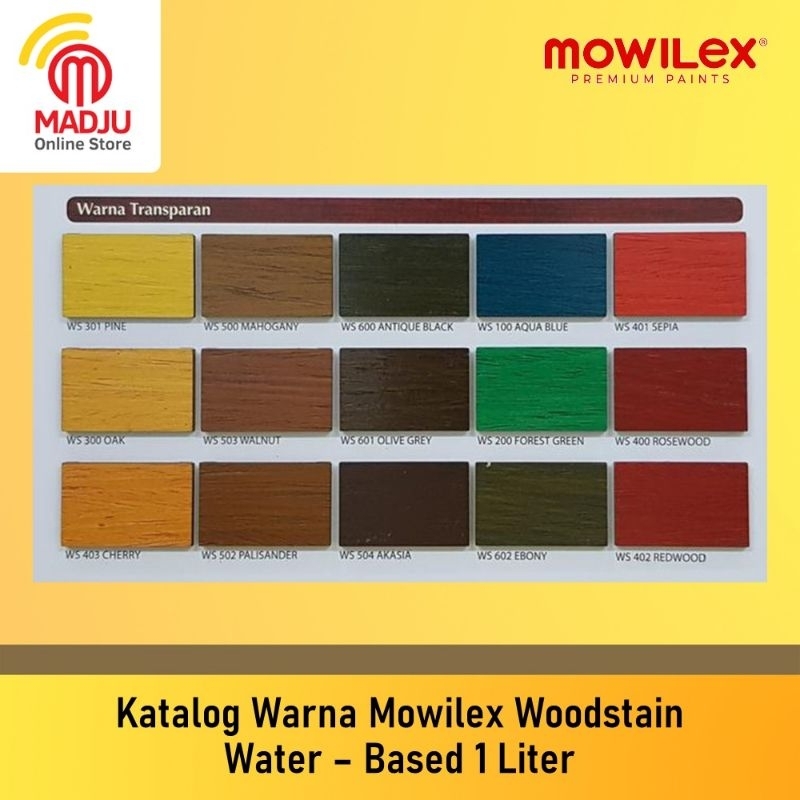 warna plitur produk estetika kayu Indonesia