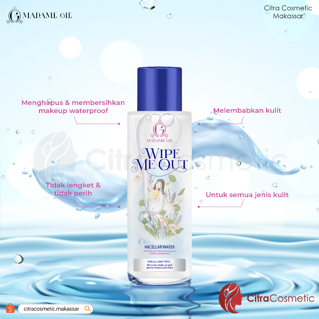 Madame Gie Wipe Me Out Micellar Water 80 Ml