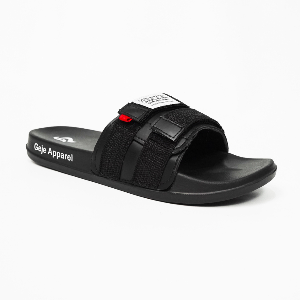 Geje Apparel - Sendal Slide Webing Black