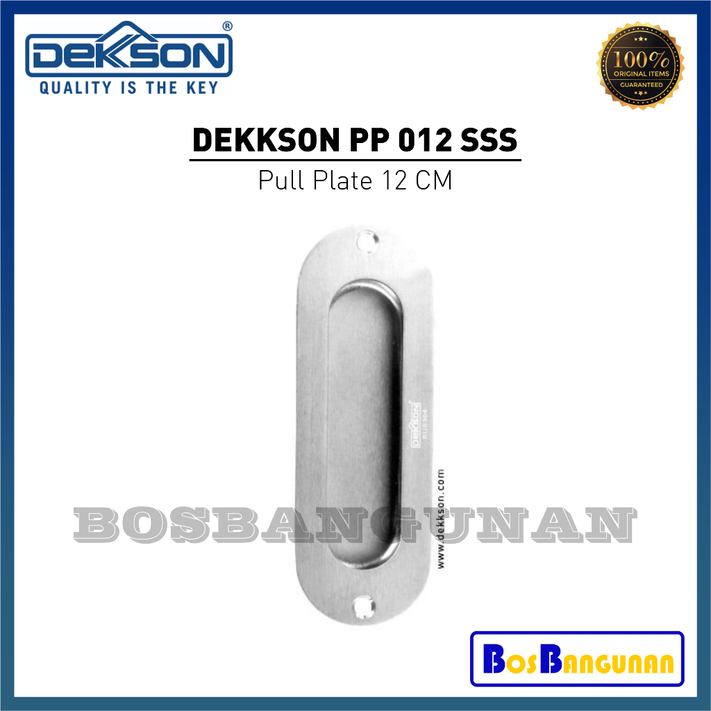 Handle Pintu Sliding DEKKSON PP 012 SSS / Pull Plate DEKKSON PP 012 SSS 12 cm Stainless