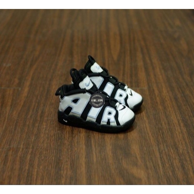 SEPATU ANAK ORIGINAL NIKE UP TEMPO BLACK WHITE