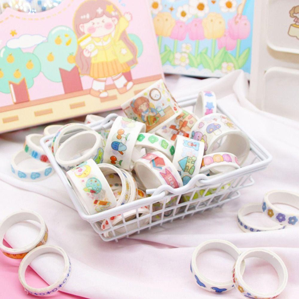 PAKET USAHA Stiker Sanrio Roll Momo Washi Tape Lucu Melody Kuromi Cinamonroll Mainan Anak Sticker Karakter Edukasi Lucu