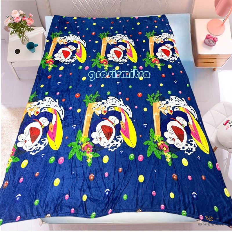 Selimut Bulu Halus 160x200cm Motif Anak Terlaris Impor Termurah Berkualitas