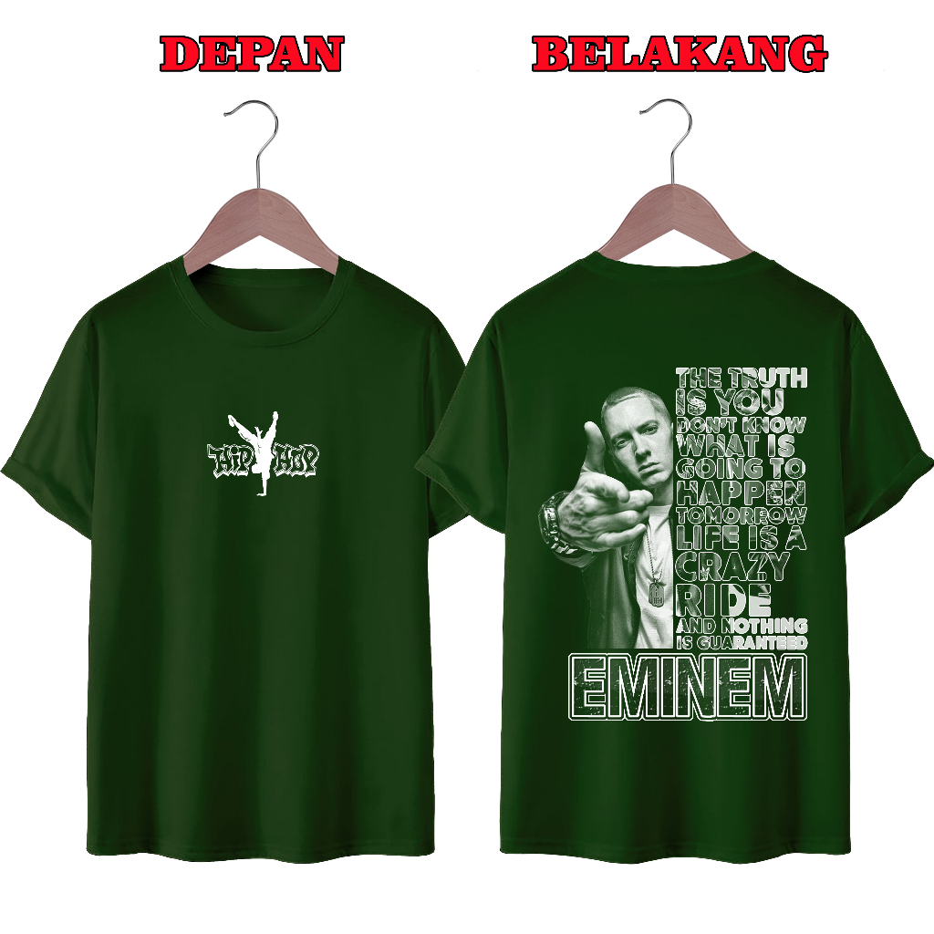 KAOS DISTRO UNISEX PRIA DAN WANITA TERBARU, EMINEM