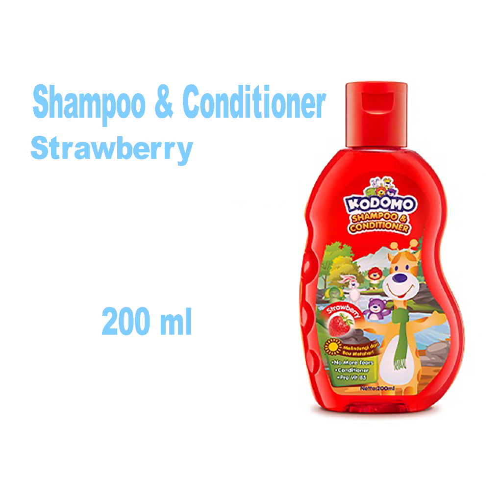 Kodomo Shampoo Gel Cherry / Blueberry / Strawberry / Orange Botol 200ml - Sampo Anak