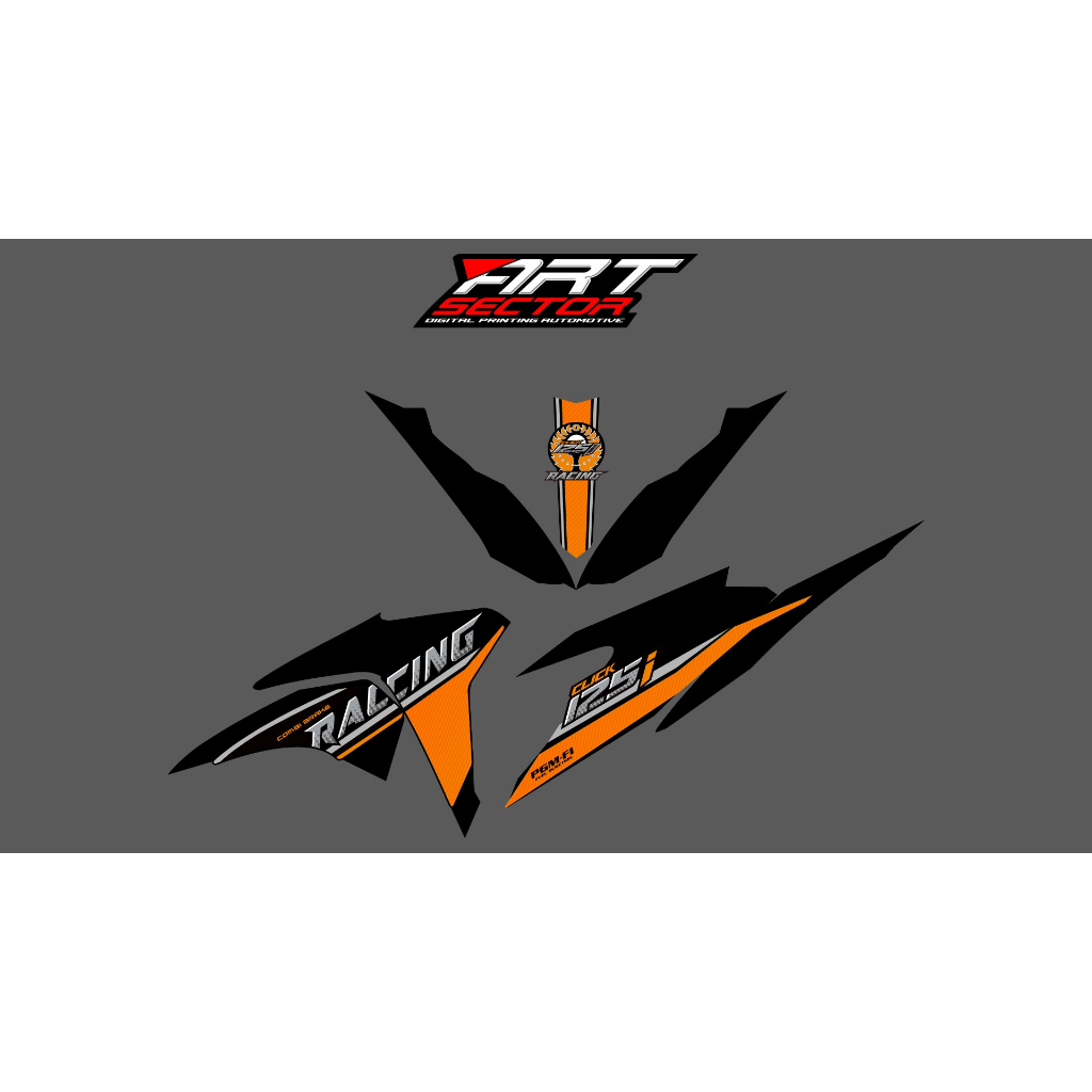 STICKER STRIPING TRANSPARAN VARIO 125 OLD RACING
