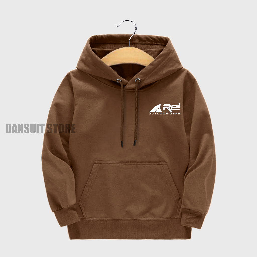 Sweater Hoodie Anak Laki-laki/Perempuan Usia 4-13 Tahun Hoodie Anak Sablon Motif Logo A Rei Bahan Tebal Premium