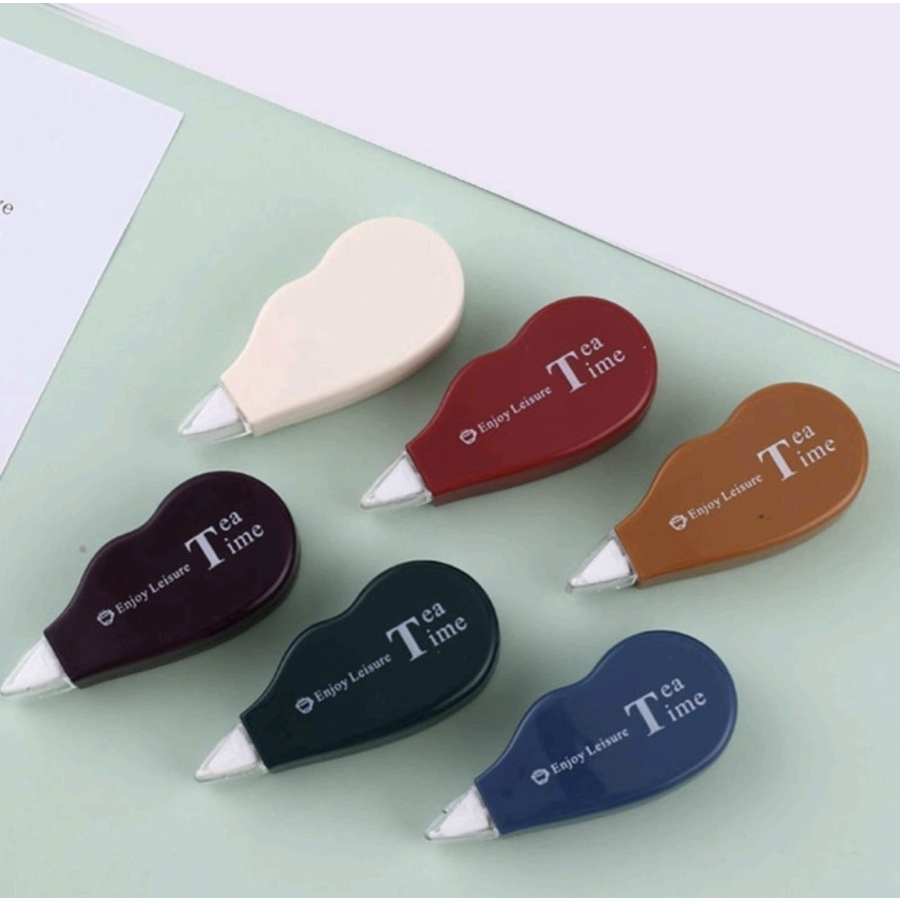 EM Tip Ex Pita Koreksi 1 Set 6 Pcs Lucu Correction Tape