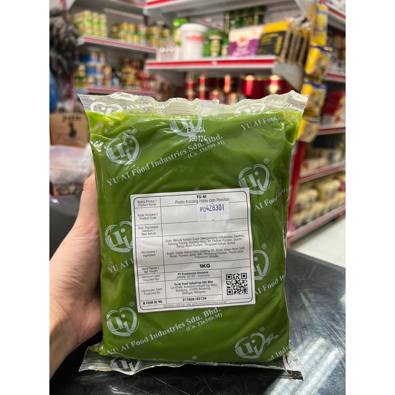 

Pasta Kacang Hijau dan Pandan Yu Ai 1kg