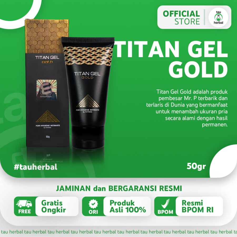 BISA COD GEL TITAN GEL GOLD 50ML TITAN GEL GOLD ORIGINAL 100 persen ORIGINAL
