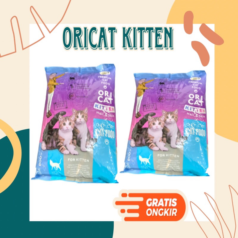 Ori cat kitten 800gr makanan anak kucing oricat ORICAT KITTEN 800GR - Makanan Anak Kucing Kering Ori cat Junior Kitten 800gram