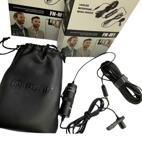 E-Fonik FN-M1 Lavalier Microphone Clip On/Mic Hp,Kamera,Laptop