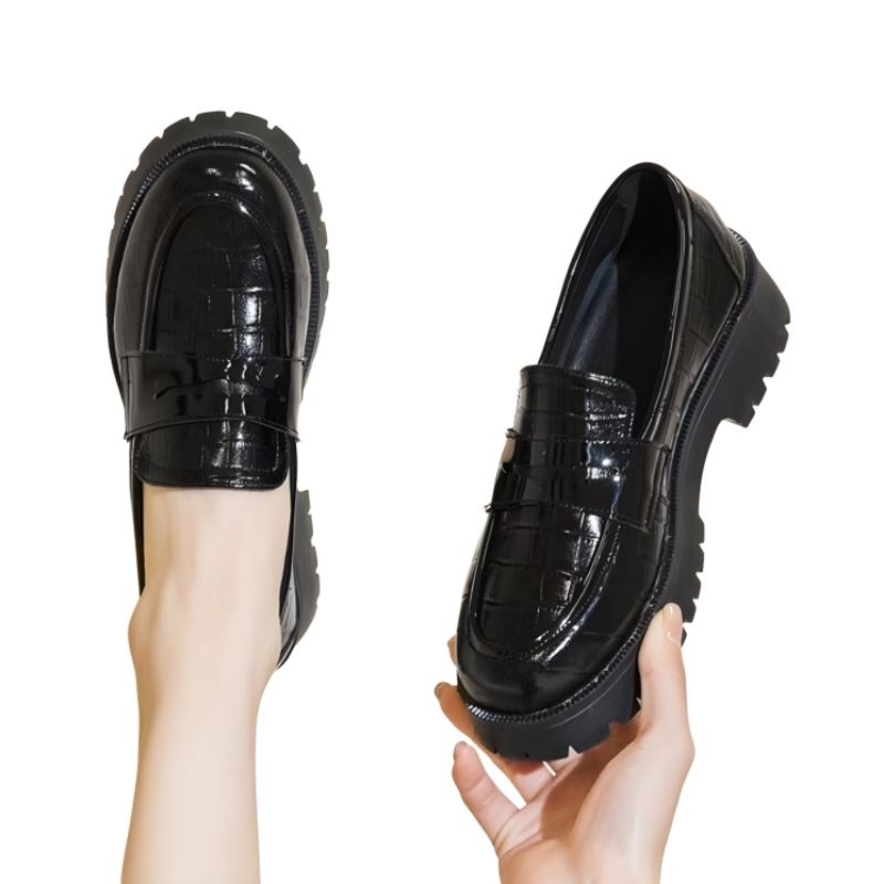 Sepatu Docmart Wanita Yuri Loafers Mary Janes Fashion Import NS602