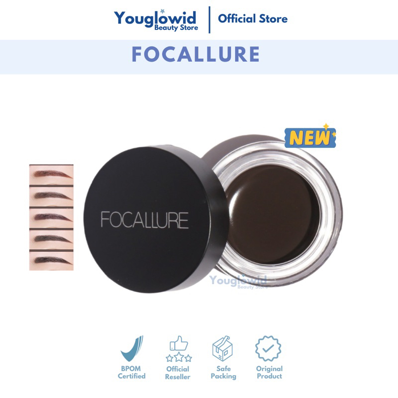 【BPOM】Eyebrow Cream Gel Waterproof Longlasting Pensil Alis Kosmetik Mata Anti Air Tahan Lama Natural Viral BPOM