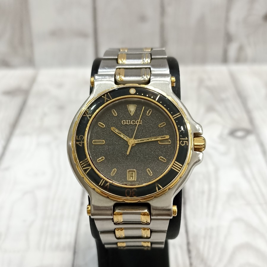 Jam Tangan Gucci Submarine Diver Quartz Mewah Branded Original Second Bekas Pria Asli Murah Terbaru