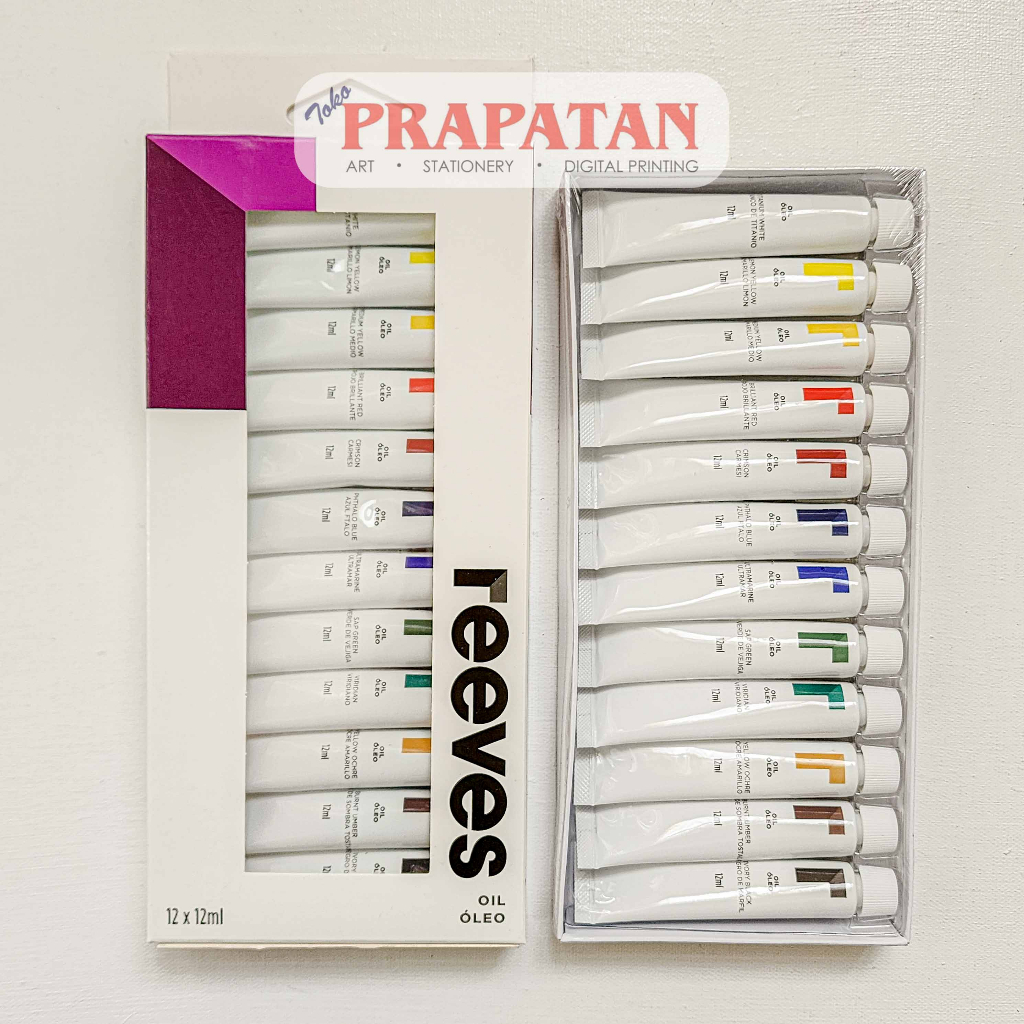 

HJK Cat Minyak Set Reeves 12ml Reeves Oil Color Set