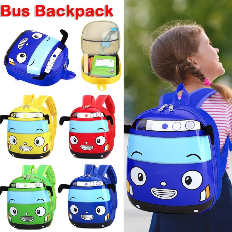 Tas Ransel Sekolah Anak Laki Laki Model Tayo Backpack Model Bus Tayo