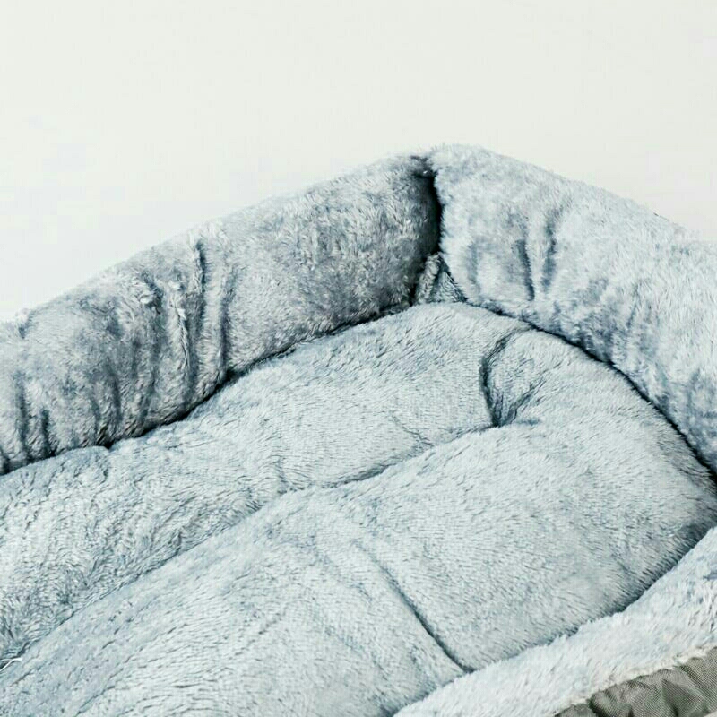 Kasur Tempat Tidur Anjing Kucing Solf Warm Dog Bed Size M Gray