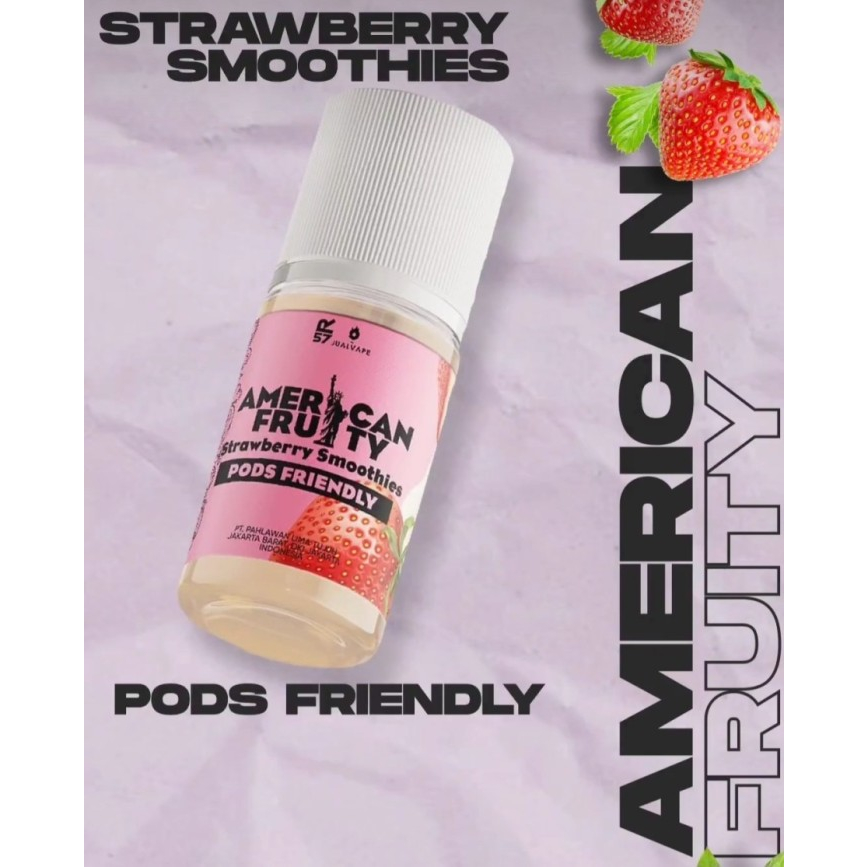 PODS AMERICAN FRUITY STRAWBERRY SMOOTHIES 30ML PODS FRIEDNLY AUTHENTIC