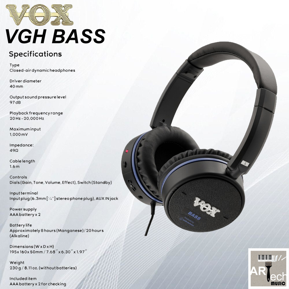 VOX VGH BASS / VGHBASS Bass Amplifier in Headphones