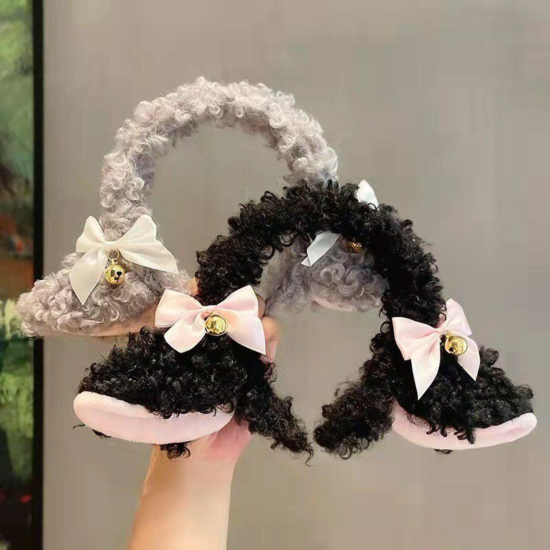 TS01- BD0073  Bando Telinga Kucing lonceng  bandana neko cat Bandana fashion korea