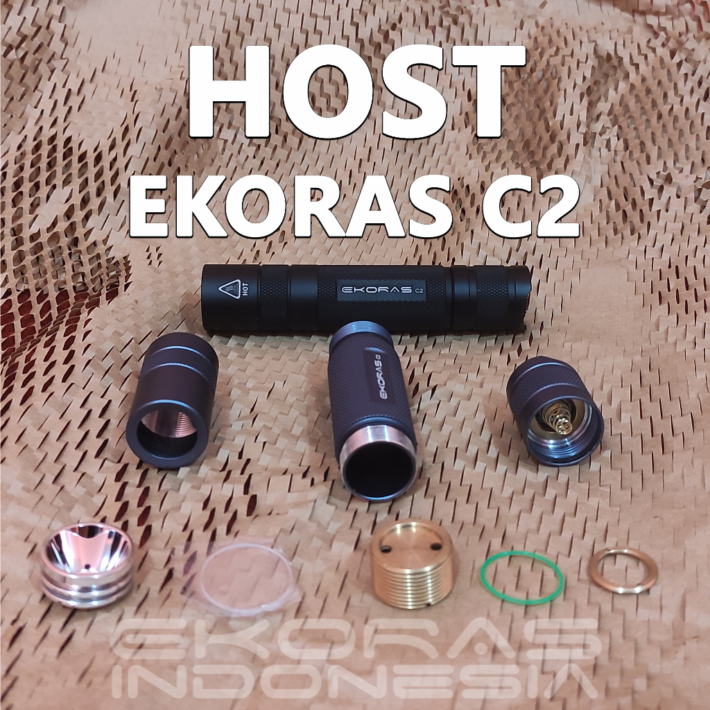 Host Senter Ekoras R7 - Cangkang Senter Ekoras R7 Tanpa LED dan Driver