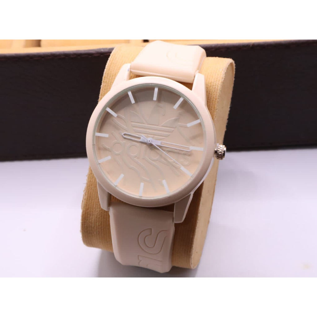 BEST SELLER JAM TANGAN WANITA AD*DAS TALI RUBBER BOX KARTU PAPERBAG