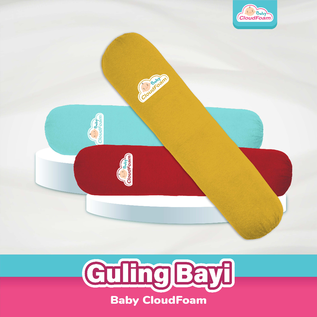 Baby Cloudfoam Guling Bayi Cotton Bamboo Gratis Cetak Nama