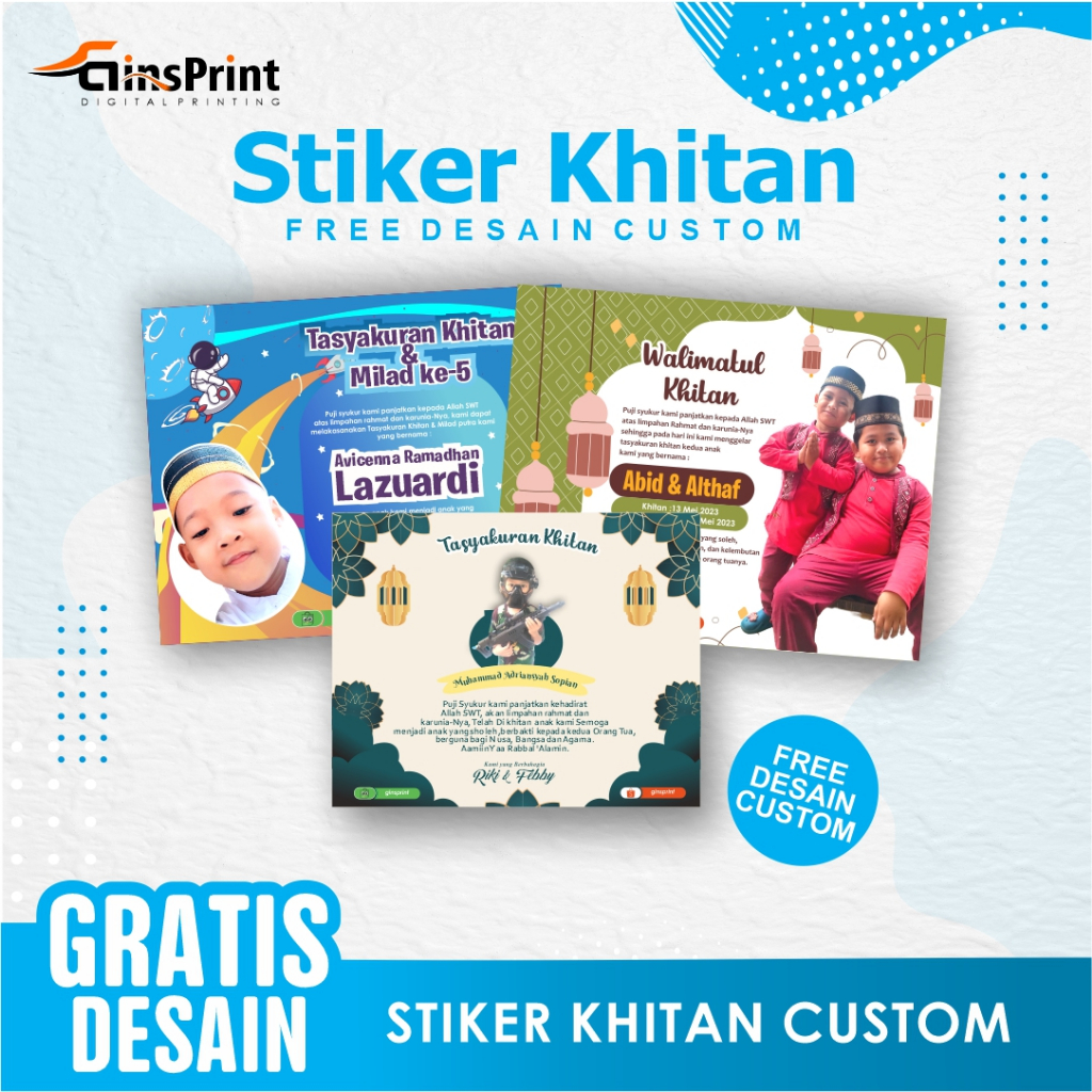 

Sticker Syukuran Khitan stiker tasyakuran khitan stiker khitan dan aqiqah walimatul khitanan