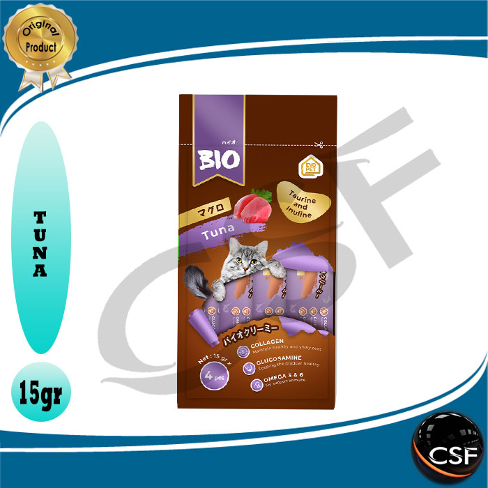 Makanan Ringan / Snack Kucing Bio Creamy 15gr All Varian