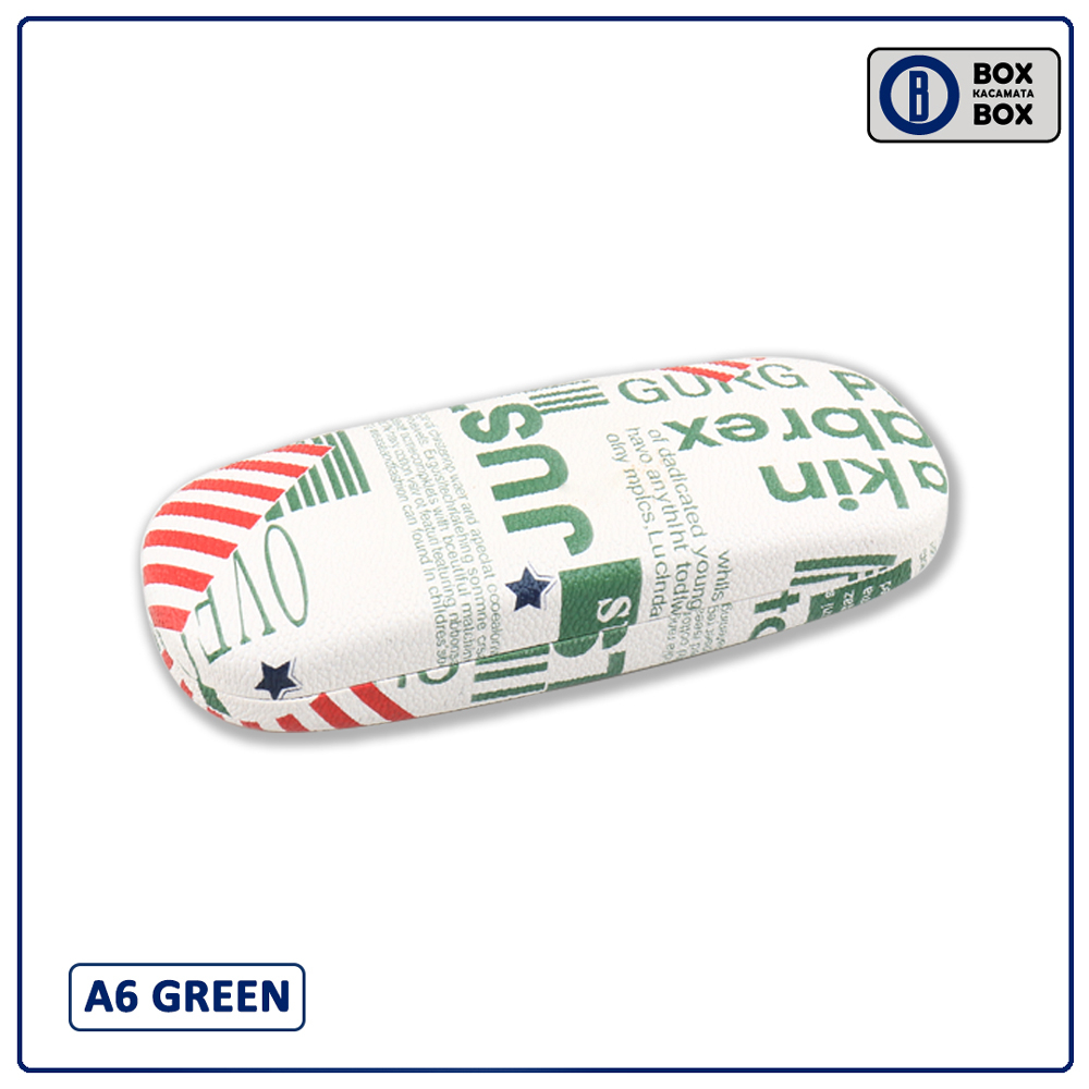 Mushto Box / Tempat Kacamata Cepuk Magnet Hardcase Motif Flag Keren A6