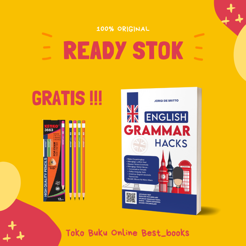 Buku Bahasa Inggris Grammar - English Grammar Hacks
