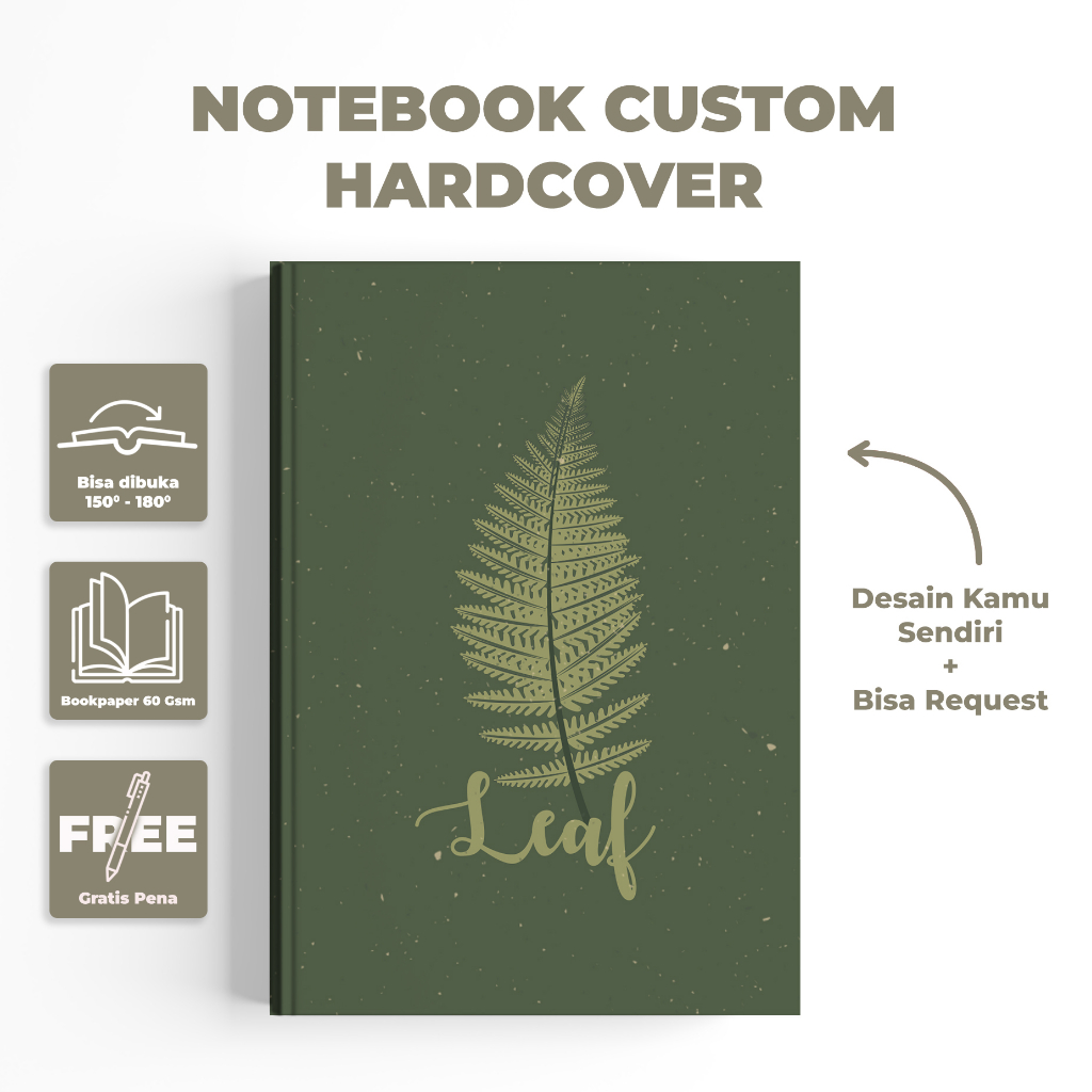 

NOTEBOOK CUSTOM / NOTEBOOK ESTETIK / NOTEBOOK KEKINIAN / NOTEBOOK MURAH / HADIAH / NOTEBOOK LUCU / notebook leaf / notebook