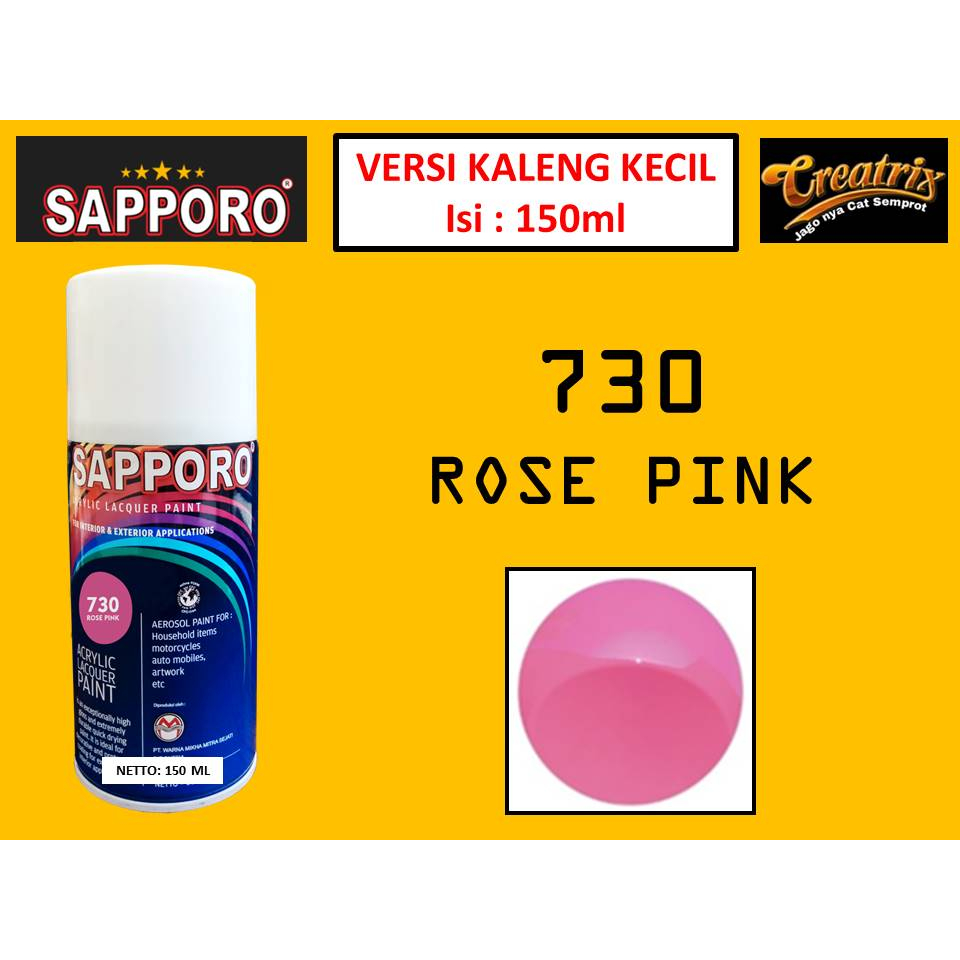 Sapporo Cat Spray 730 Rose Pink 150 ml Cat Semprot Sapporo