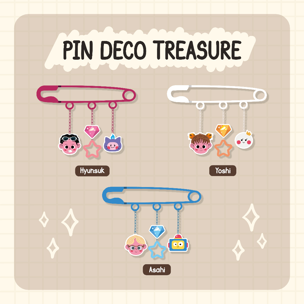 PIN DECO KPOP TREASURE
