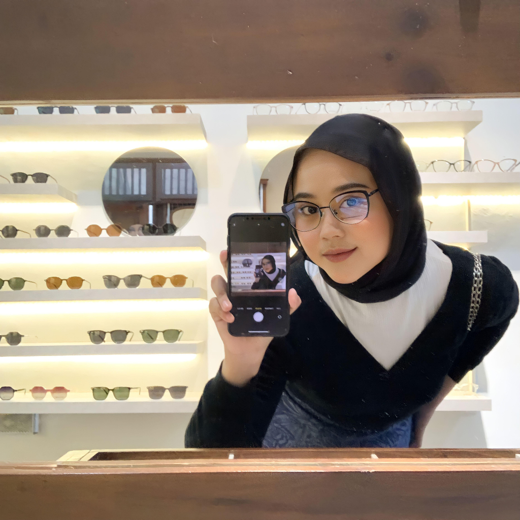 zonakacamata - Oldies Joli Black - Frame Kacamata - Pria/Wanita - Minus/Silinder/Plus