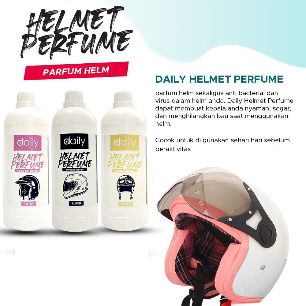 Parfum Helm Daily Helmet Perfume Anti Bakteri Penghilang Bau Helm 1 Liter