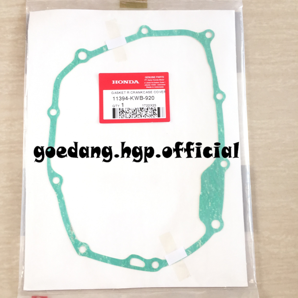 Gasket R Crankcase Cover BLADE Karbu KWB ORIGINAL AHM 11394KWB920