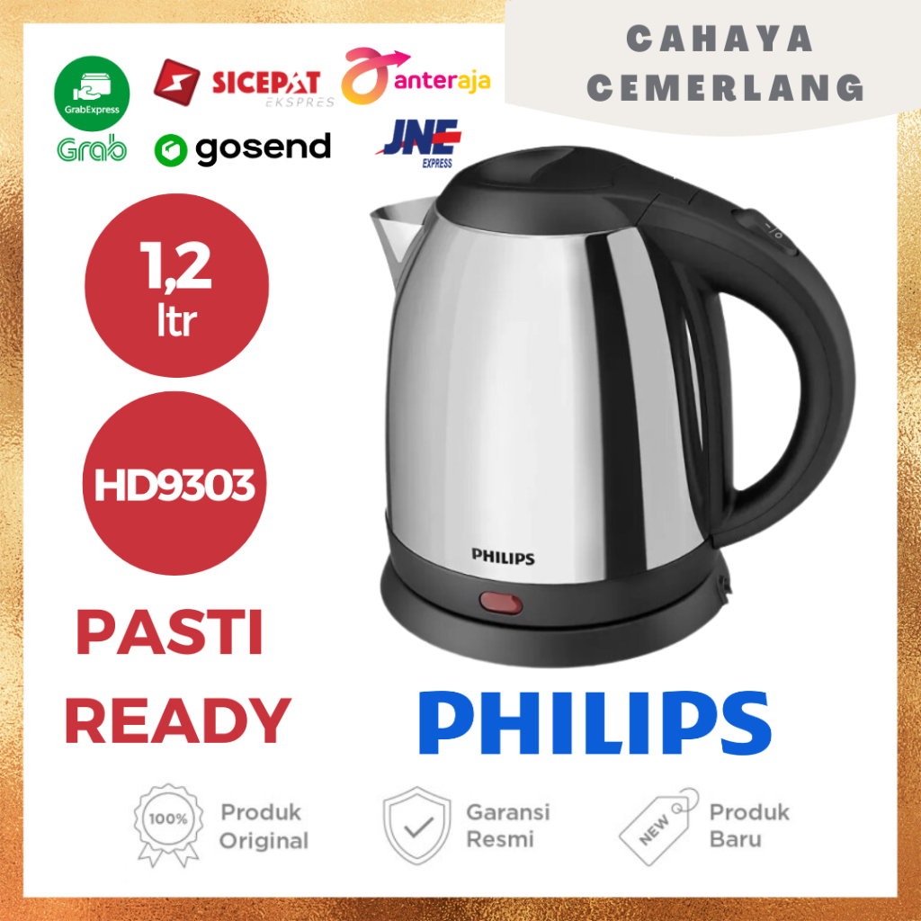[READY] Philips HD9303 1,2L Electric Kettle Teko Listrik Tea Boiling