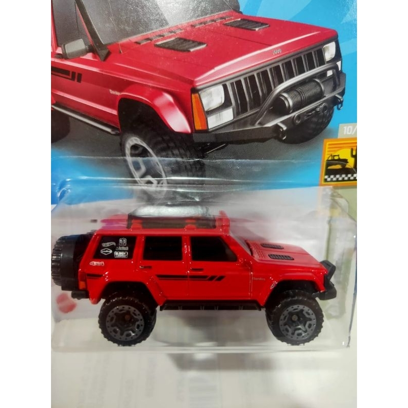 HOT WHEELS 95 JEEP CHEROKEE MERAH