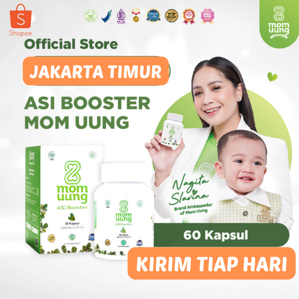 Mom Uung Asi Booster 60 30 Kapsul | Susu Momuung Pelancar ASI | Halal | BPOM