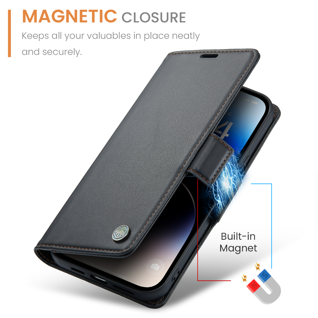 Lambskin PU Leather Case Flip RFID Myroots For Iphone 13 Pro Max 13 Pro 13 Soft TPU Shockproof Phone Cover Case